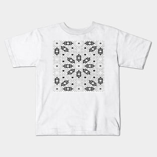 Drawn lacework on white canvas Kids T-Shirt